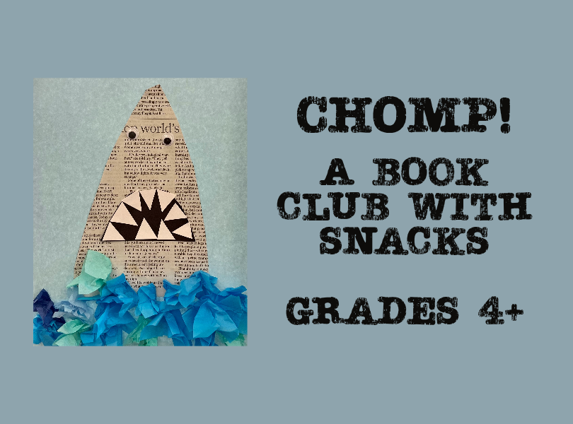 chomp book club with snacks